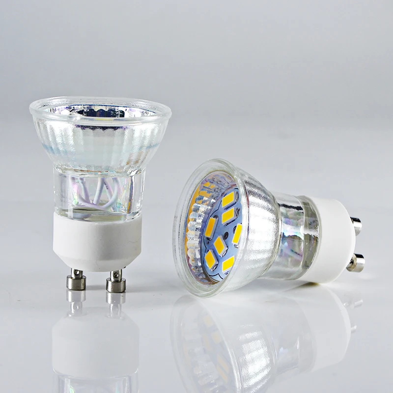 Viewi Unidades 1 unidad bombillas led foco GU 10 Dc 12 voltios mini foco luces 12 V copa de vidrio ahorro de energía lámpara 5730 blanco cálido Viewi Unidades 1 unidad bombillas led foco GU 10 Dc 12 voltios mini foco luces 12 V copa de vidrio ahorro de energía lámpara 5730 blanco cálido