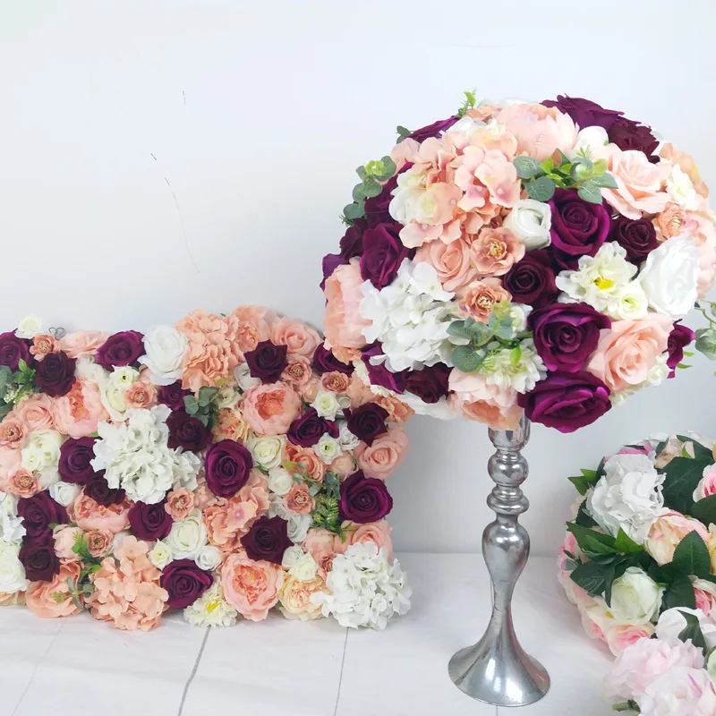 

SPR customized 3D flower wall and table centerpiece flower ball artificial flower decoration for event occasion