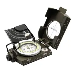 Горячий Профессиональный компас на открытом воздухе металлический Прицельный светящийся компас Клинометр Кемпинг DO2