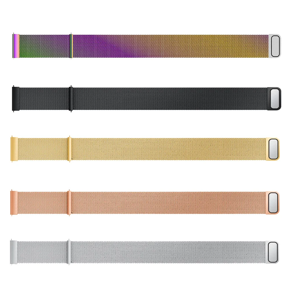 Магнитный браслет Миланская петля ремешок для Xiaomi Huami Amazfit 2 2S 22 мм из нержавеющей