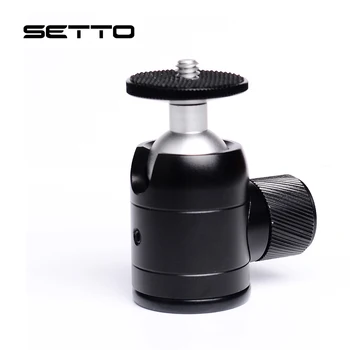 

SETTO S30 CNC Metal Mini Tripod Ball Head Ballhead with 1/4" thread,Tripod head for iPhone X Smartphone/lightweight Cameras