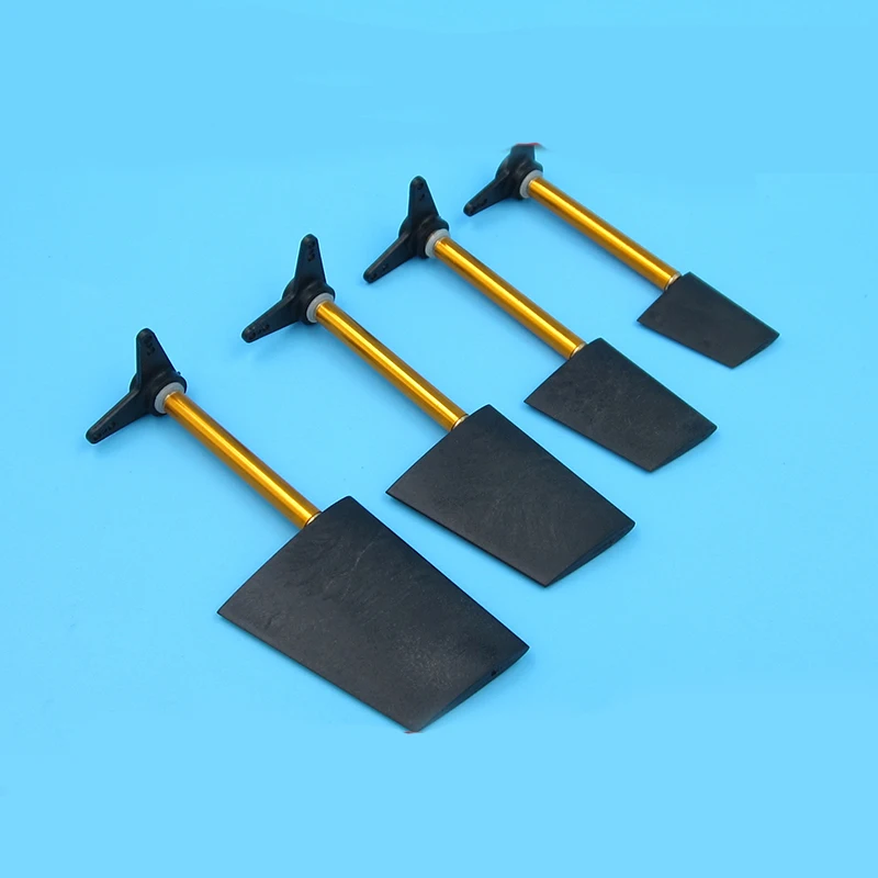 1Set Steering Rudder 28 36 44 52mm Full Immersion Tail Rudders with L Straight Rocker Arm