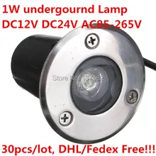 Прямая с фабрики 1 Вт красный/зеленый/синий/желтый/белый светодиод подземный свет IP67 похоронен встраиваемые этаж напольный светильник