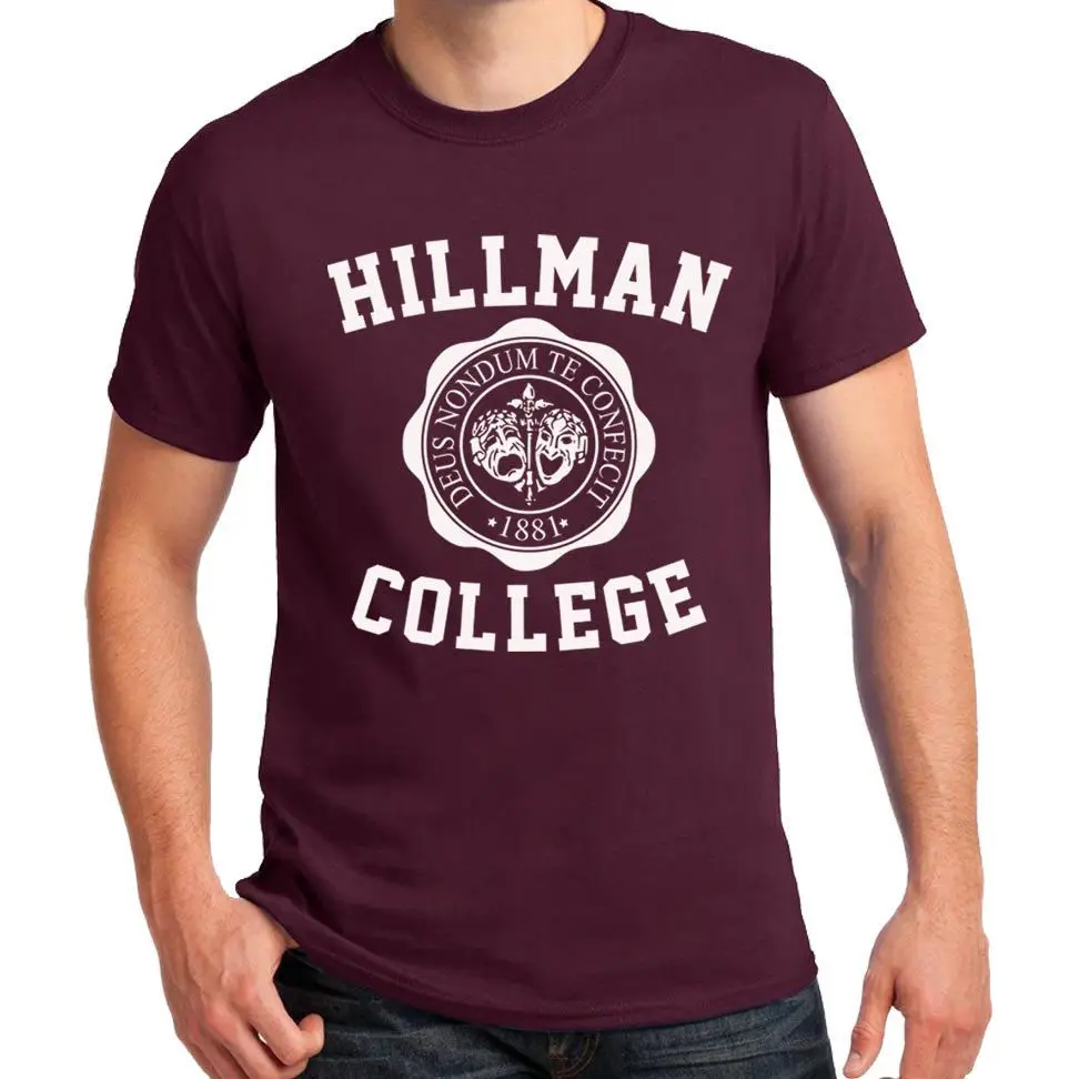 New Design Male Novelty Men Hip Hop Tee Tops t shirt Hillman College ...