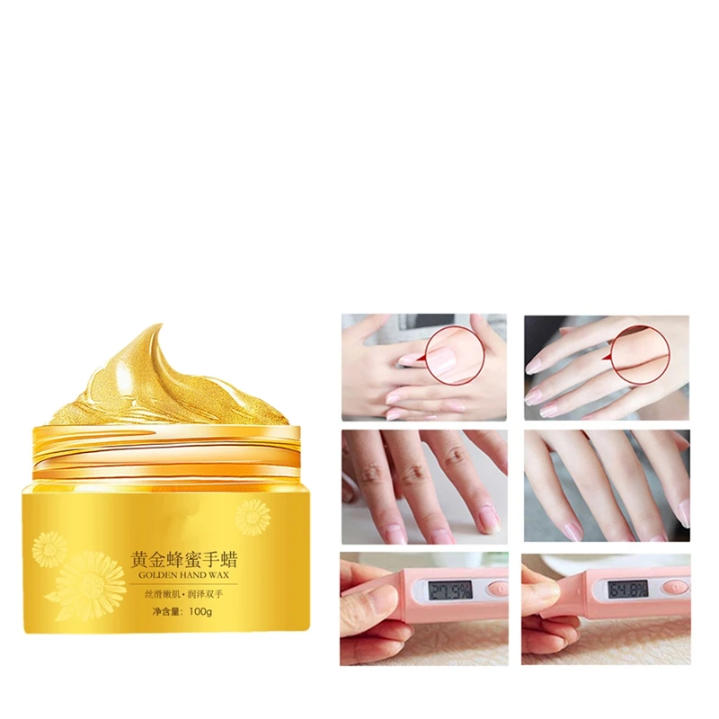 

24K Gold Collagen moisturizing hand mask Anti Aging Hand Cream with honey repair dry skin for gravida children hand cream 100g
