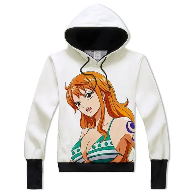 Cartoon One Piece Nami Cosplay Anime Sweatshirt Hoodie Adult Teens Hoodies & Sweatshirts