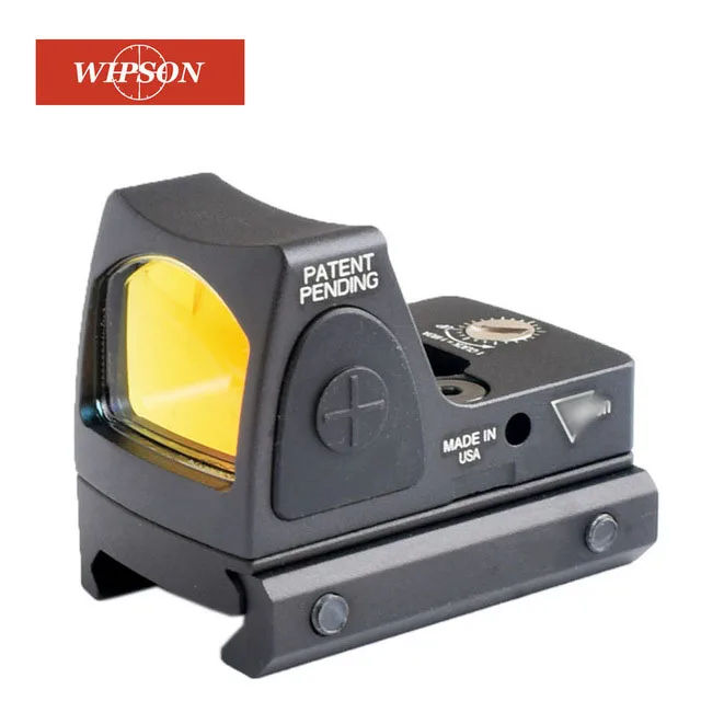 WIPSON Aim Тактический RMR Регулируемый рефлекторный красный точечный оптический прицел 3,25 MOA охотничий прицел 20 мм Вивер Рейл Глок для страйкбола пистолет