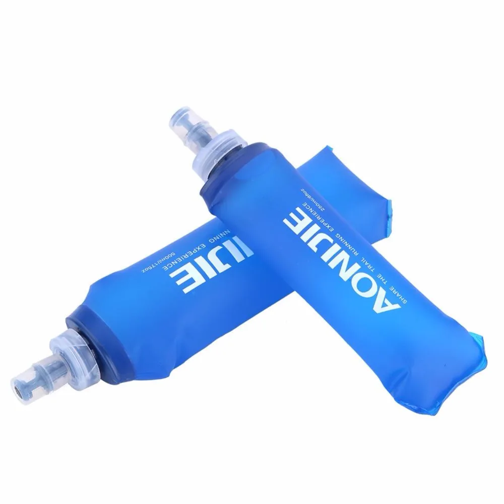 AONIJIE 250ml 0.5L TPU Folding Water Bag Soft Drink Water Bottle Flask