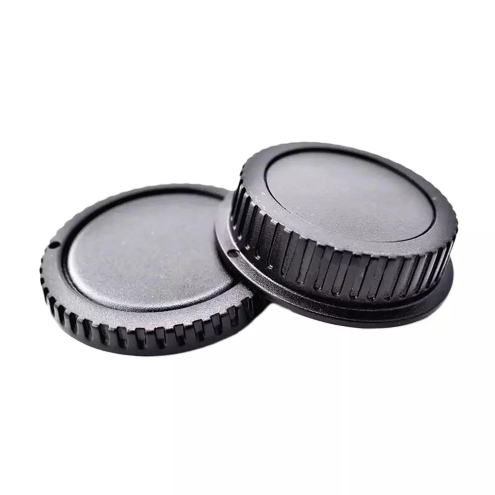 

Camera Body cap + Rear Lens Cap Hood Protector for Canon 1000D 500D 550D 600D EF EF-S Rebel T1i eos Camera