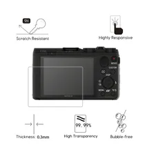 Для sony комплектующие фотоаппарата sony DSC HX50 HX50V/HX60 HC60V 0,3 мм с уровнем твердости 9 H из закаленного Стекло Экран протектор цифрового Камера ЖК-дисплей Анти-Царапины цифровой зеркальной фотокамеры фотопленка