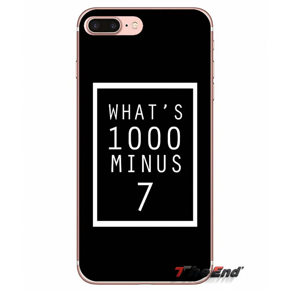 What's 1000 Minus 7 tokyo ghoul чехол для iPhone X 4 4S 5 5S 5C SE 6 6S 8 Plus Samsung Galaxy J1 J3 J5 J7 A3 A5 2016 2017|case for