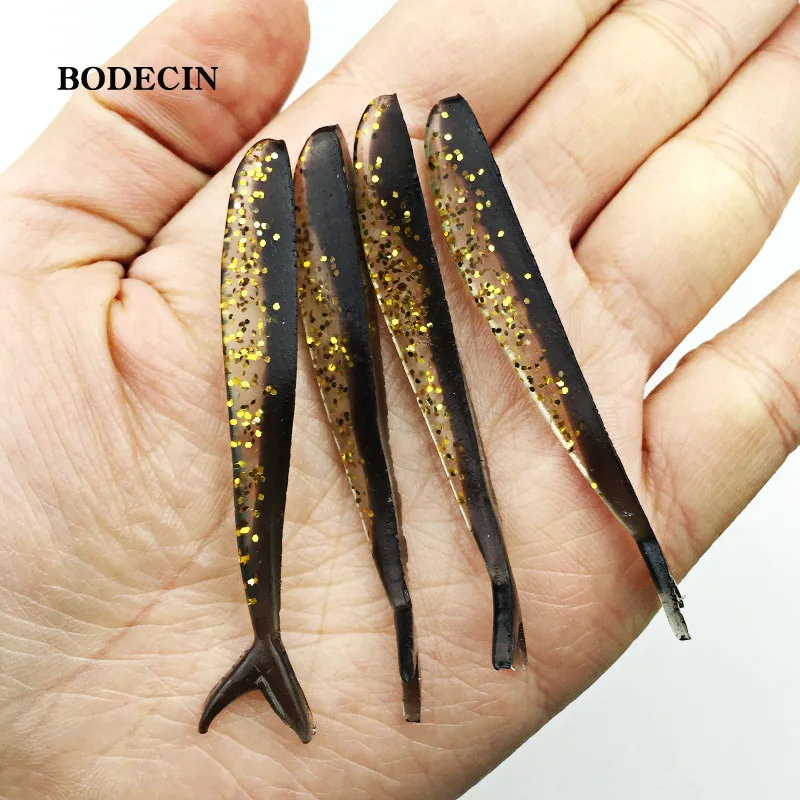 12pcs Fishing Lure Tiddler Baits Lures Double Forked Tail Soft Silicone Lure Fish Tackle Shad Pesca Plastic Swimbaits 63mm 1 (1)