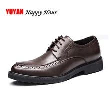 Мужские туфли-оксфорды черного цвета Бизнес Мужская обувь; модная брендовая обувь из мягкой кожи высокое качество Для мужчин повседневные туфли A130