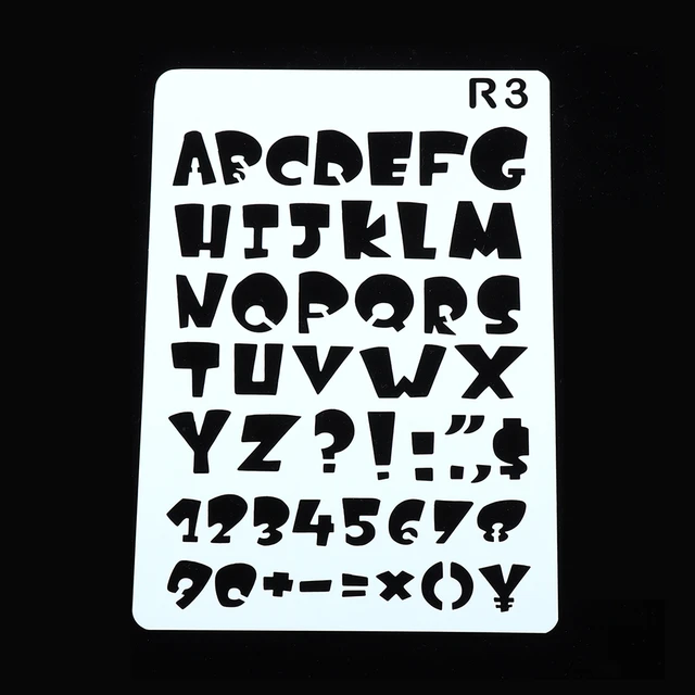 Free Printable Alphabet Stencils Templates  Alphabet Number Letter Stencil  - Hollow - Aliexpress