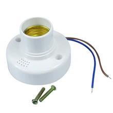 1 шт. E27 управление светом звуком основание датчика подставка для лампы винтовой разъем для Светодиодный лампа Энергосберегающая лампа/лампа накаливания