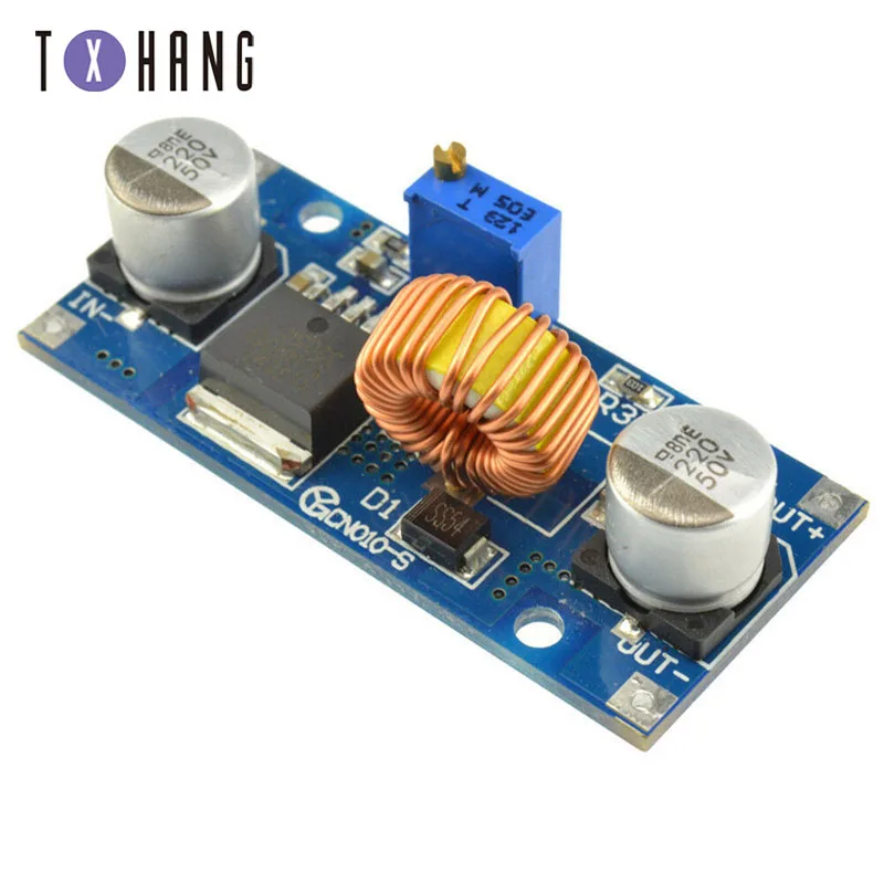 

1PCS 5A XL4015 DC-DC 4-38V to 1.25-36V 24V 12V 9V 5V Step Down Adjustable Power Supply Module LED Lithium Charger With Heat Sink
