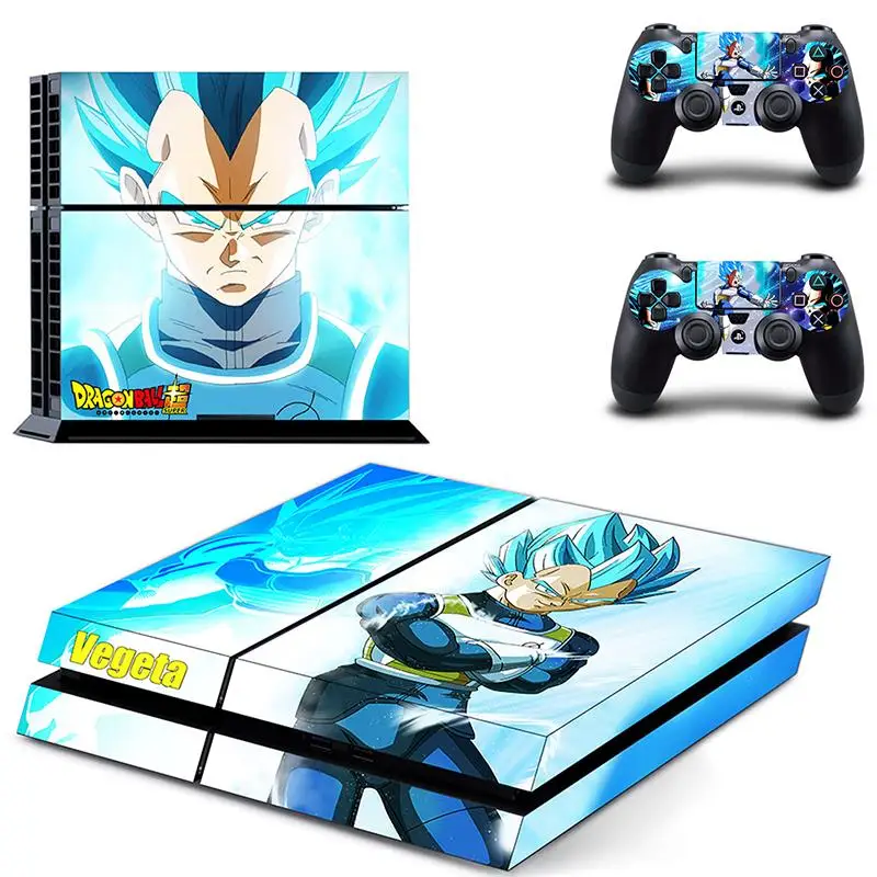 

Dragon Ball Vegeta Vinyl Decal Sticker For Play Station 4 Console PS4 Skin & 2 Controller Skins PS4 Accessories
