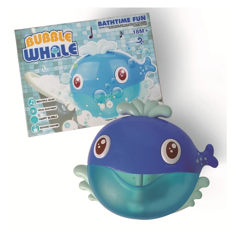 bubble whale bath toy