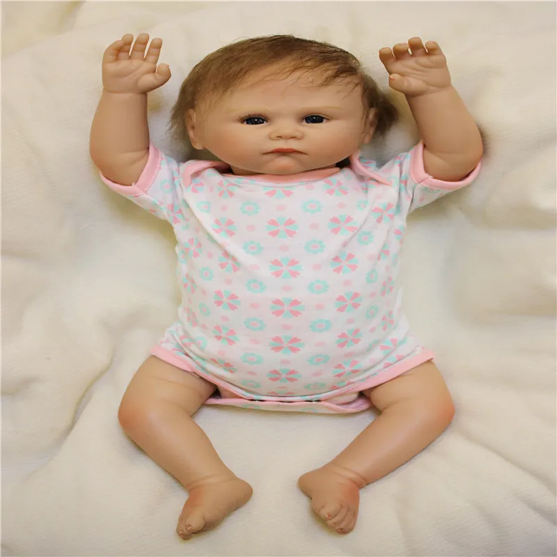 

SanyDoll 20 inch 50 cm Silicone baby reborn dolls, Lovely doll birthday gift holiday gift