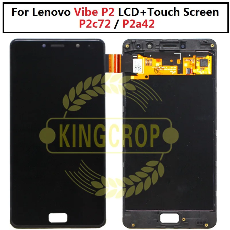 

Original LCD For 5.5" Lenovo Vibe P2 LCD Display Touch Screen Digitizer Assembly With Frame For Lenovo P2 P2c72 P2a42 LCD