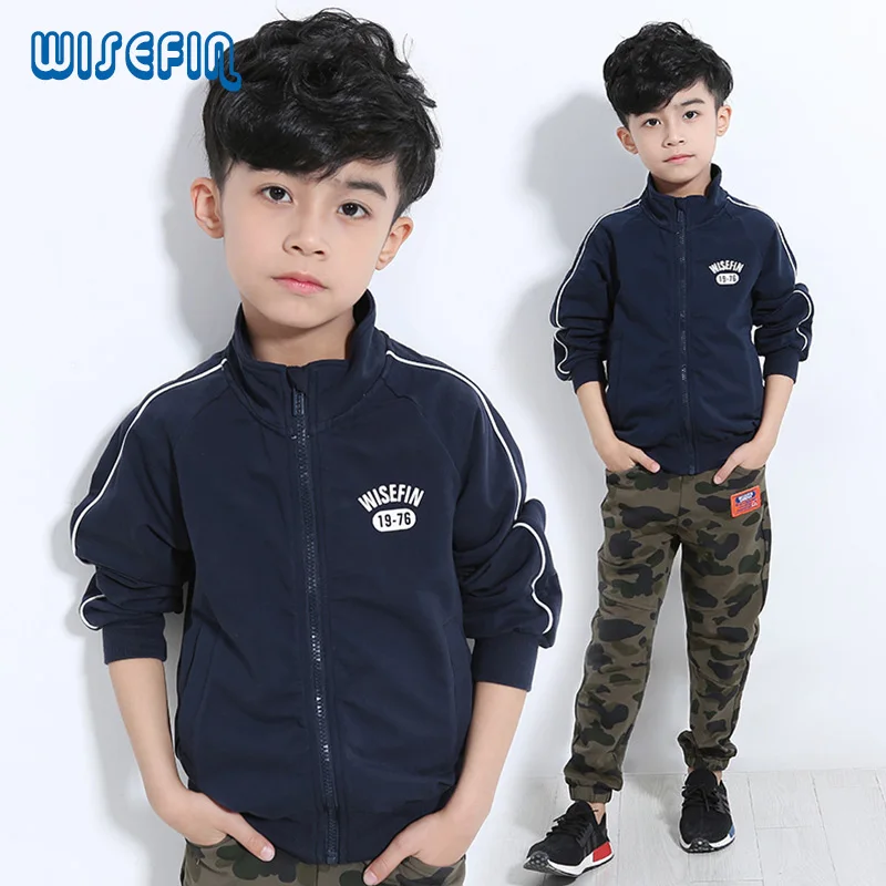 WISEFIN Boys Casual Jackets Brand Boys Windbreaker 2017 New Spring