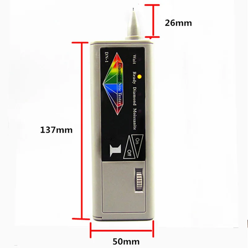 Высокое качество Горячая мультитестер для бриллиантов ручка для проверки алмазов/детектор драгоценных камней ювелирные инструменты DN-1