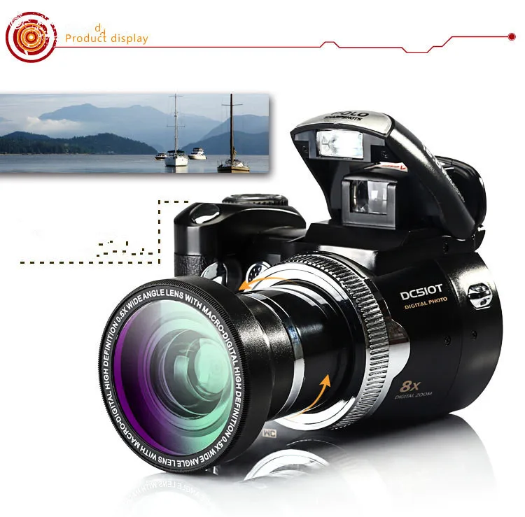 

AE8 Digital Camcorder 4K Digital Video Camera Upgrade 3.0 IPS Full HD Camera IR Infrared Night Vision with Microphone