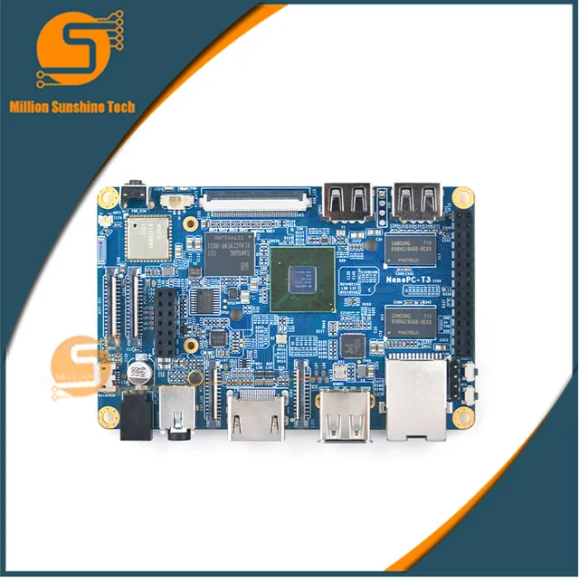 Special Price NanoPC T3 Plus Development Demo Board,S5P6818 Cortex-A53 1.4GHz+2GB DDR3+16GB eMMC, support uboot/Android/Debianv