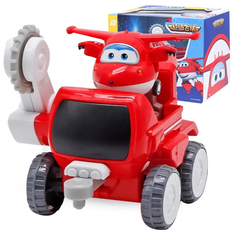 Трансформация Super Wings Donnie Dig Rig Robot & Jet Moon Rover с мин супер крыльями деформационные