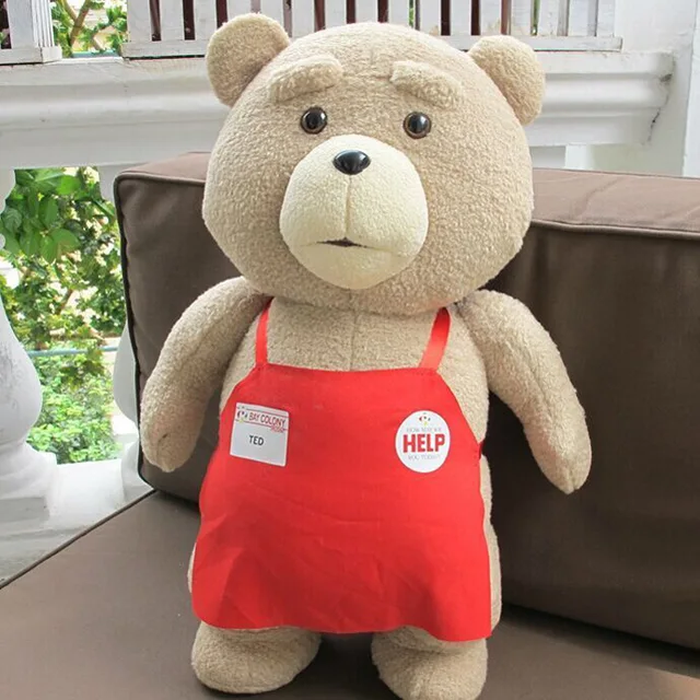 2017 Movie Teddy Bear Ted 2 Plush Toys In Apron cute Soft Stuffed Toys