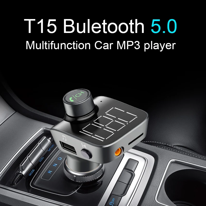 CDEN Автомобильный MP3-плеер aux Bluetooth 5,0 fm-передатчик автомобильное зарядное устройство U диск без потерь воспроизведение музыки Bluetooth телефонный звонок