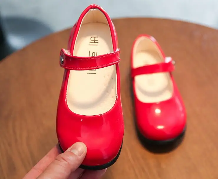 Girls PU leather princess shoes spring autumn children's shoes school girl casual footwear teenage wedding party dance