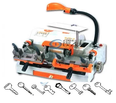 

100% Original Multifunction Wenxing 100-G1 key cutting machine 2 Clamp Double head key machine Free DHL shipping