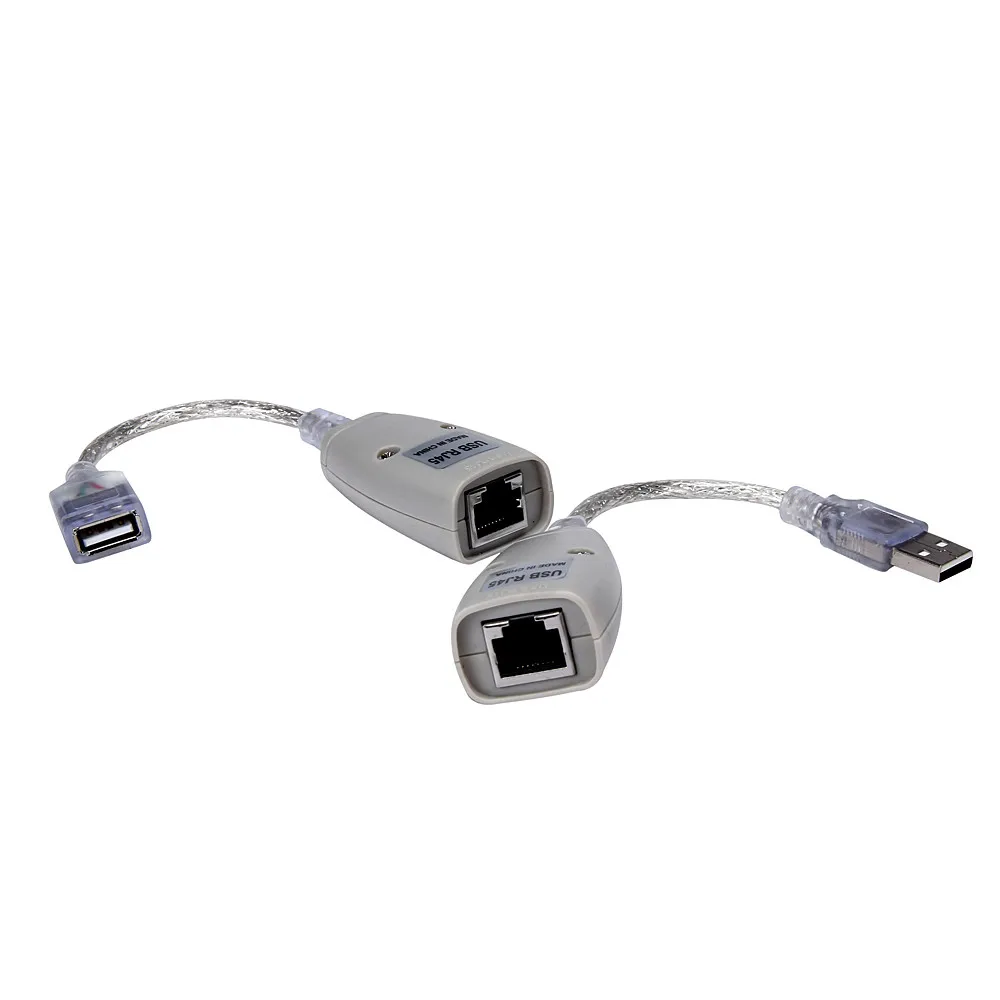 USB адаптер расширения, до 150 футов с помощью CAT5 RJ45 LAN кабель конвертер усилитель сигнала и сетевое соединение#5 ￥