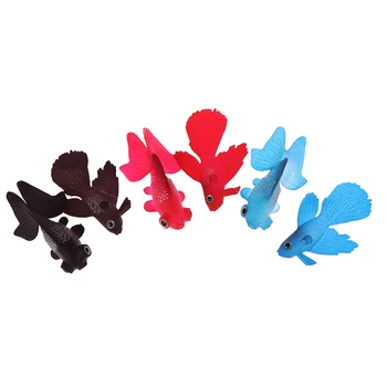 

1Pc New Silicone Artificial Soft Glowing Effect Betta Aquarium Fish Tank Ornament Decor Kids Gift Toys