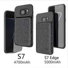 Чехол для зарядного устройства для samsung Galaxy S7, Силиконовый противоударный чехол для samsung S7 Edge, задняя крышка для зарядного устройства