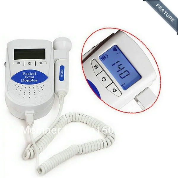 

3MHz Blue Sonoline-B LCD Display Baby Heartbeat Tones Fetal Doppler Monitor For Pregnant Women With Gel