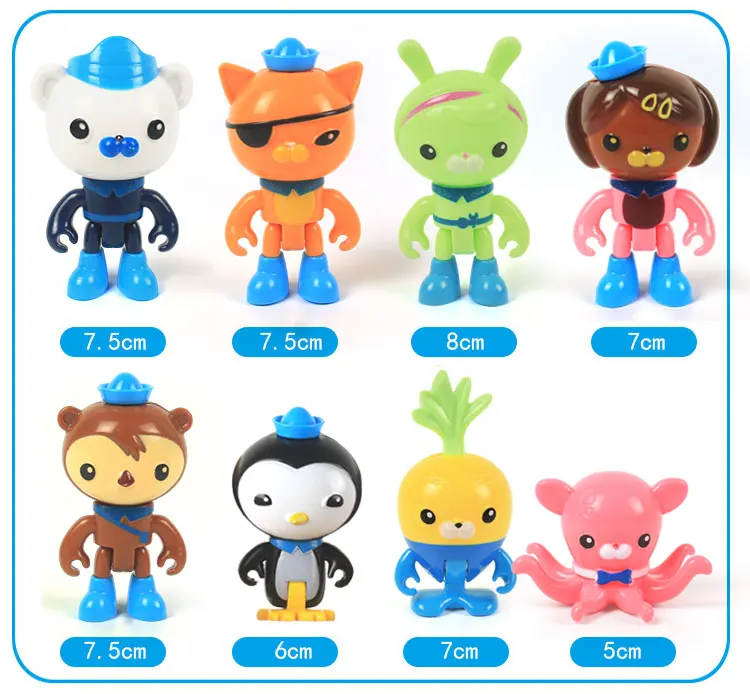 Новинка 51 см большие игрушки Octonauts модели Octo Pod с 2 фигурками новогодние для