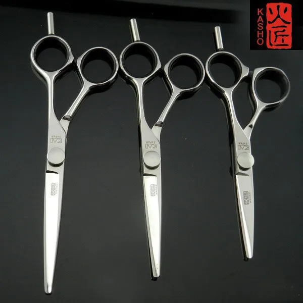 

3 pcs "KASHO" Master Series Shears, JP440C Stainless Steel Professional 5"/5.5"/6" Hair Cutting Scissors kasho hair scissors