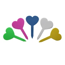 В форме сердца пластиковые этикетки украшения тег садовые саженцы горшечные цветы растения классификация разметочный инструмент 30 шт