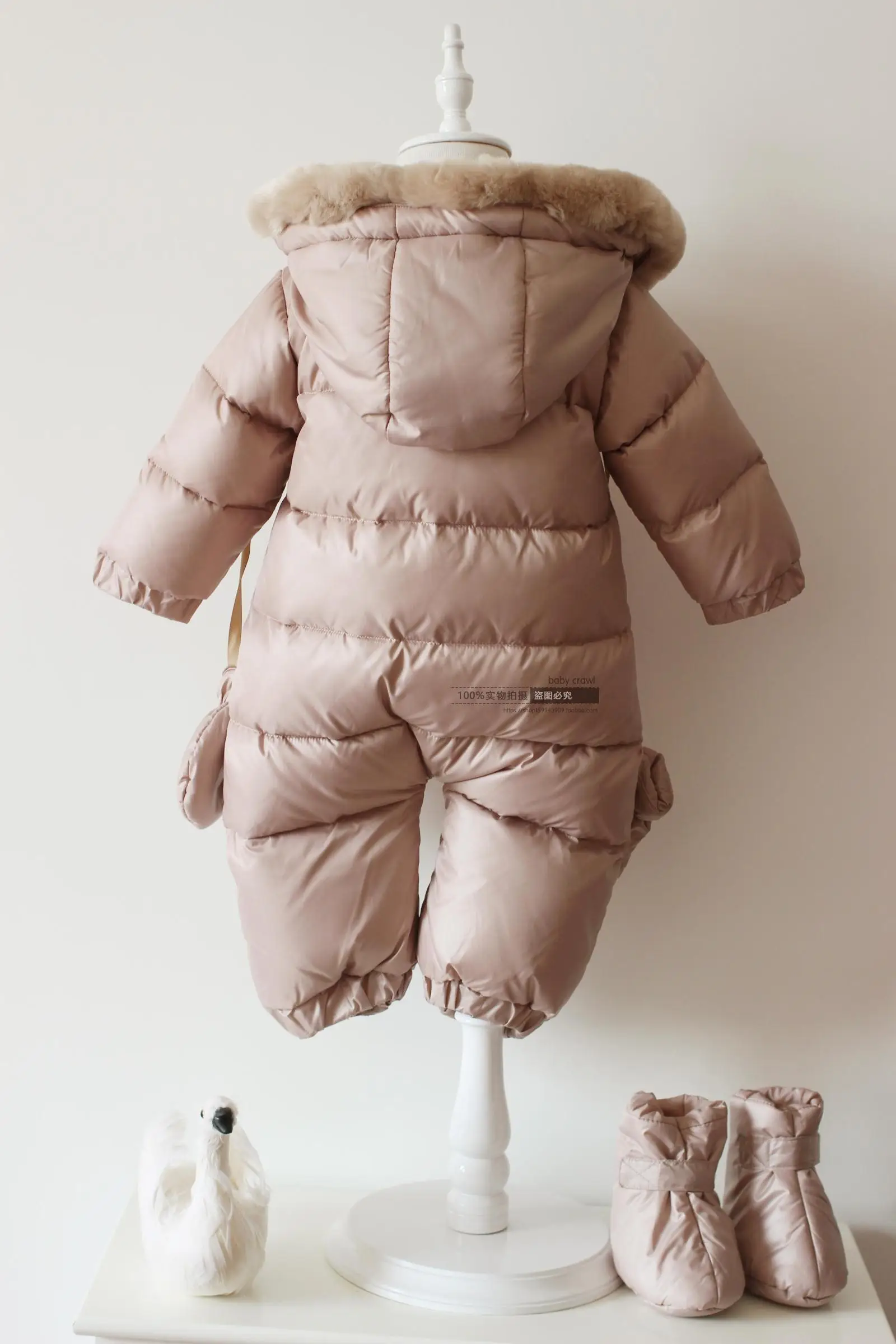  2019 Infant Baby Winter Jackets Fashion Newborn Infant Boy Snowsuit 90% Duck Down Coats with Shoes 