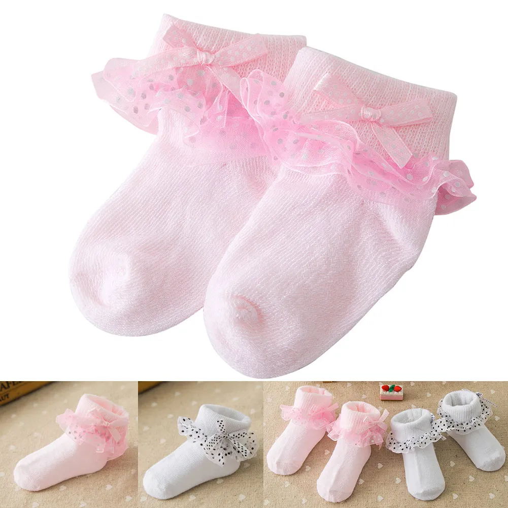 Новое поступление 1 пара детские носки нежных цветов с кружевными оборками короткие носки до щиколотки дети принцесса для маленьких