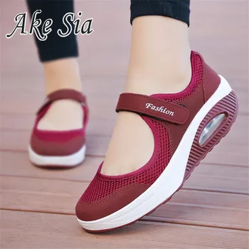 

2020 Summer Fashion Women Platform Shoes Woman Breathable Mesh Casual Shoes Moccasin Zapatos Mujer Ladies Boat Shoes