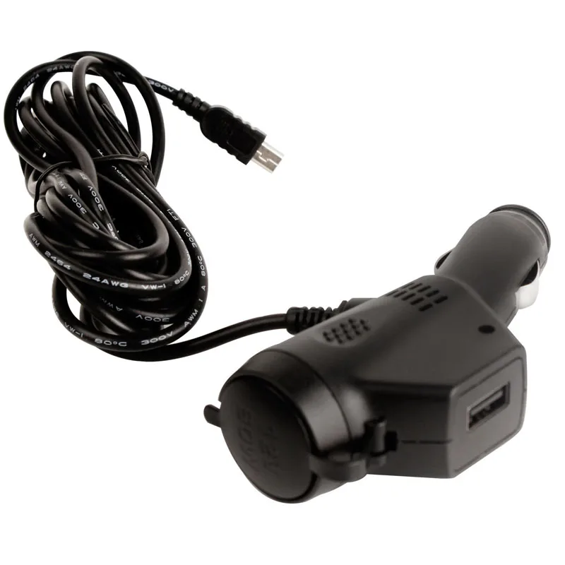 

Car Cigarette Lighter Adapter Power Wire Cable Charger Driving Records Charging With USB Interface 3A For Trunk GPS DVR Recorder