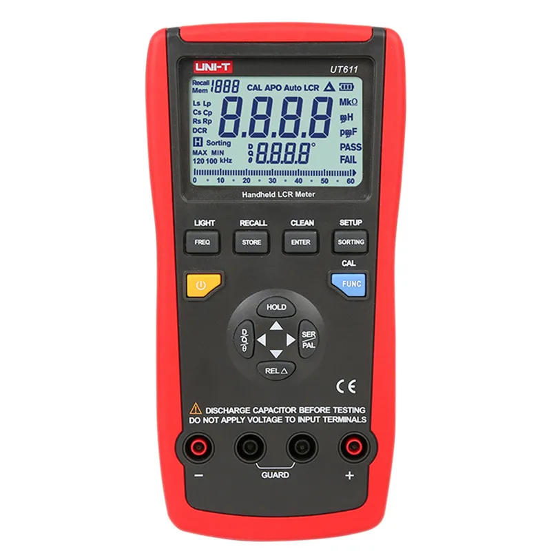 

UNI-T Capacitance Meters UT611 600PF-10MF Capacitance Instruments LCR Meters Inductance Capacitance test DIY Tools