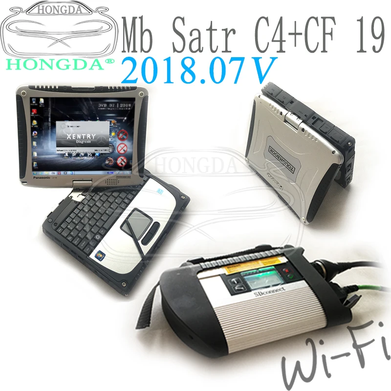 Новейшее программное обеспечение,12 Xe ntry+ DTS Monaco+ Vediamo+ DAS+ EPC+ HHT с ноутбуком Panasonic CF19 идеально подходит для MB Star C4C5