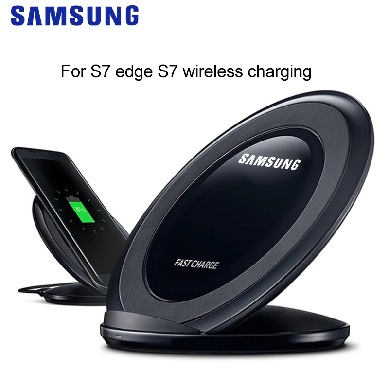 Беспроводное зарядное устройство Samsung S7 стандарт Qi для Galaxy Edge S8 S9 S10 Plus Note 9 iPhone 8