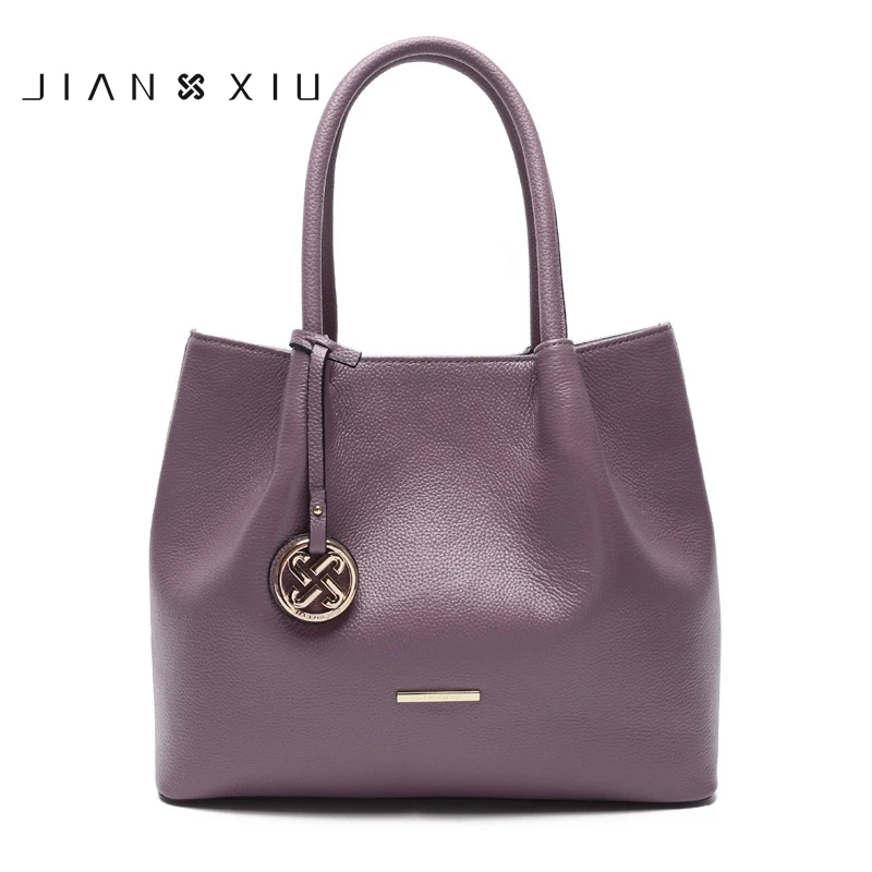 

JIANXIU 2019 Genuine Leather women bags Bolsa Feminina Luxury Handbags Women Designer cowhide Ladies casual Totes Shoulder Bag