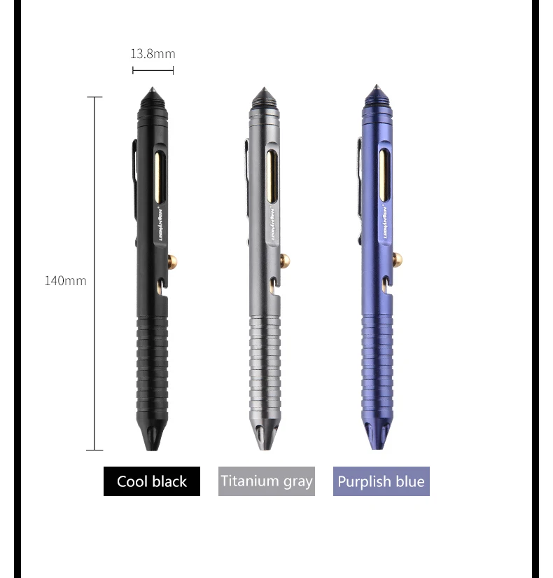 Praktiese taktiese pen wolfram staal glasbreker selfverdediging taktiese oorlewingspenne multifunksionele koperfluitjieverdedigingpen - topmesse
