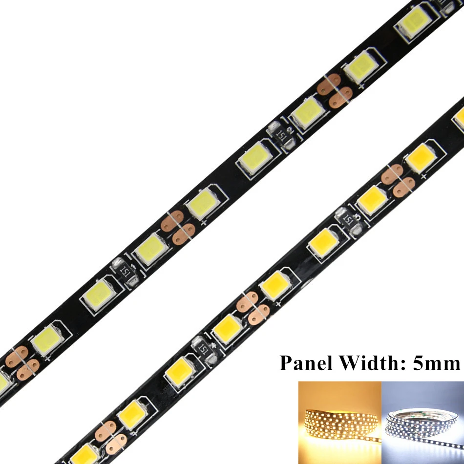 DC 12 V 2835 SMD Светодиодная лента 5 M 600 светодиодный не водонепроницаемый гибкий Tira